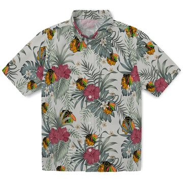 Chicago Blackhawks Hawaiian Shirt - Hibiscus Designs – Moonbestprint
