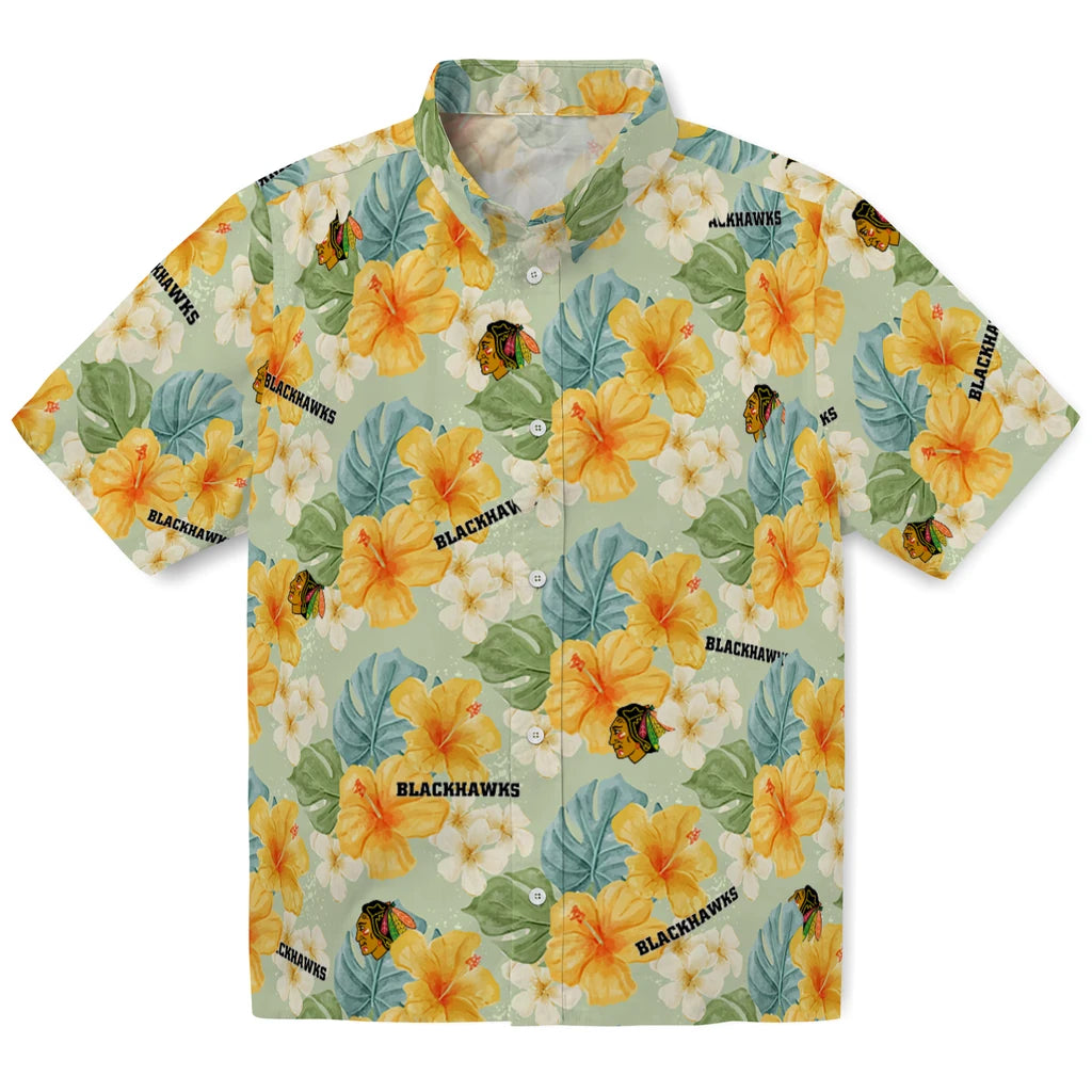Chicago Blackhawks Hawaiian Shirt - Hibiscus Mood – Moonbestprint