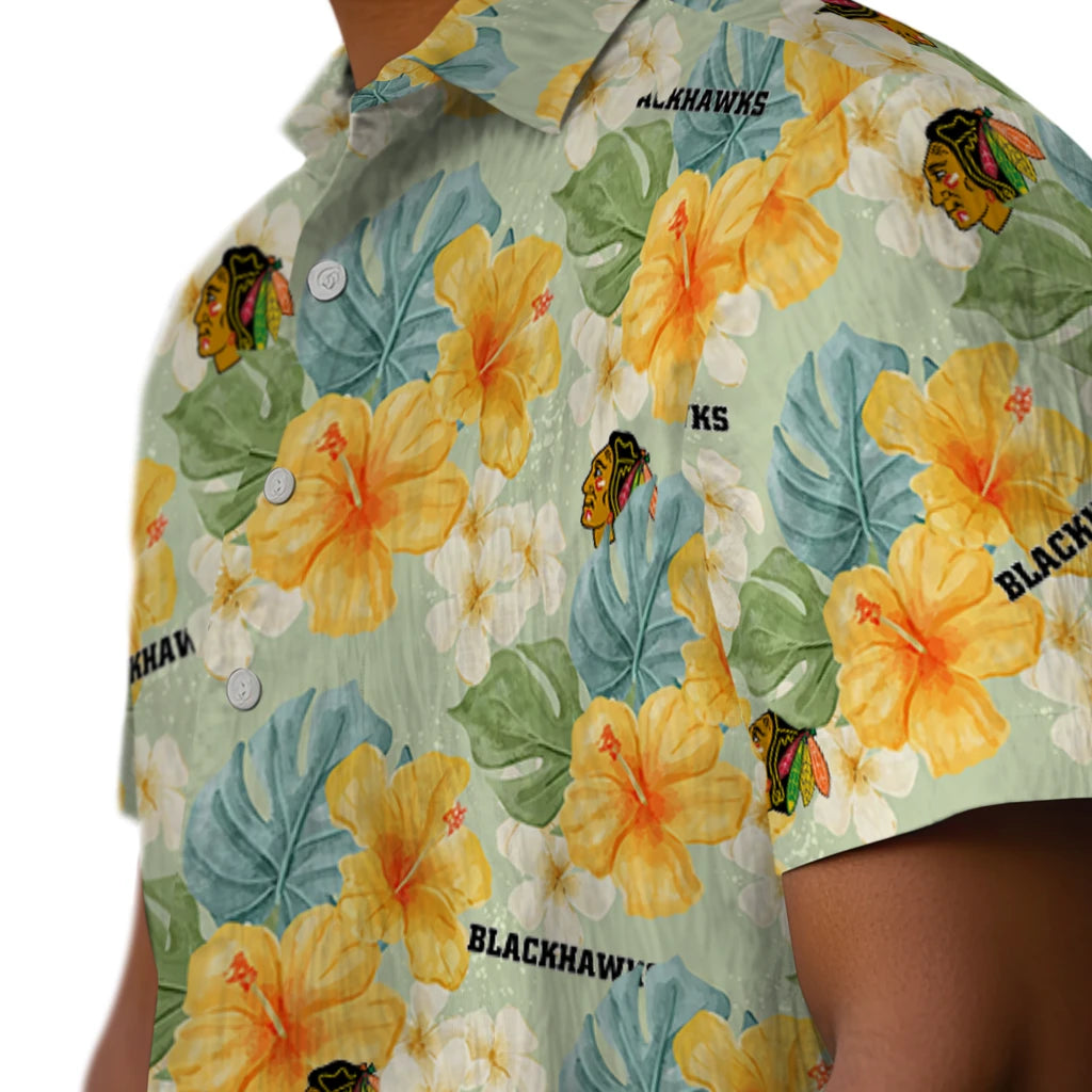 Chicago Blackhawks Hawaiian Shirt - Hibiscus Mood – Moonbestprint