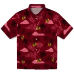Chicago Blackhawks Hawaiian Shirt - Palm And Clouds | Moonbestprint