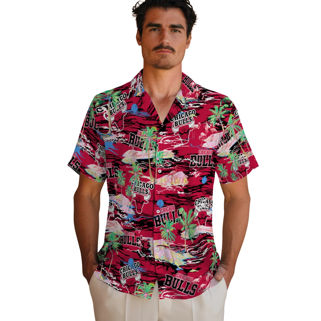 Chicago Bulls Flamingo Retreat 2026 Hawaiian Shirt – Moonbestprint