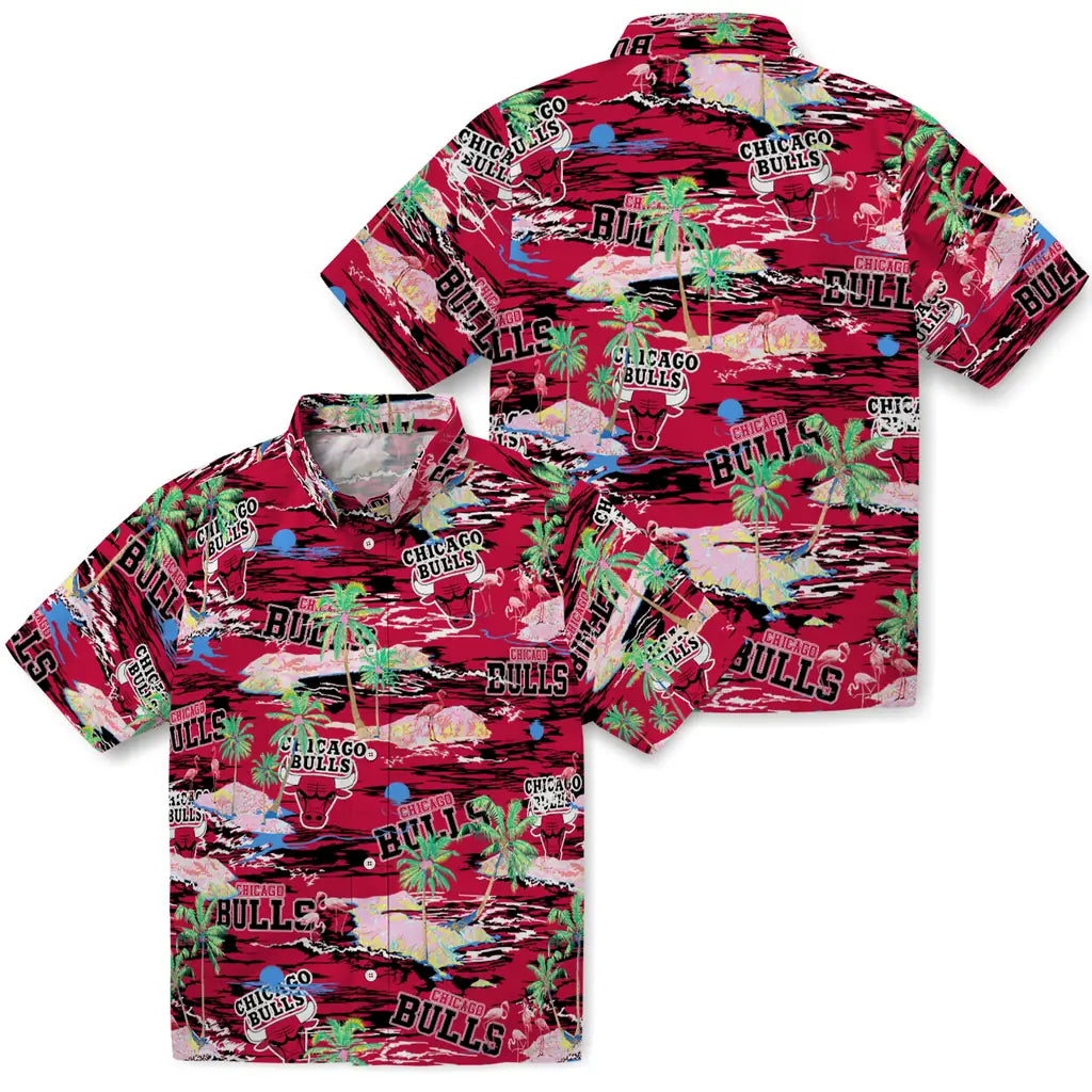 Chicago Bulls Flamingo Retreat 2026 Hawaiian Shirt – Moonbestprint