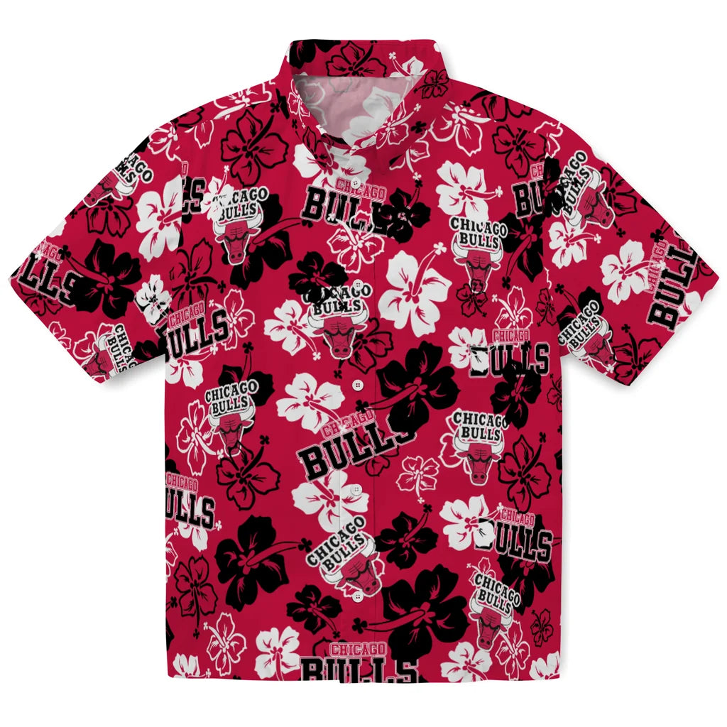 Chicago Bulls Hibiscus Bloom Hawaiian Shirt – Moonbestprint