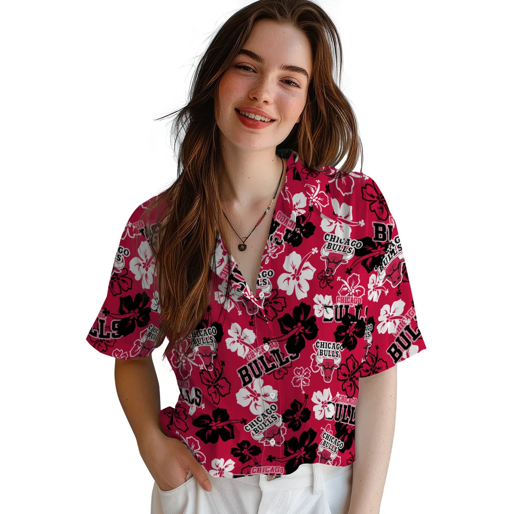 Chicago Bulls Hibiscus Bloom Hawaiian Shirt – Moonbestprint