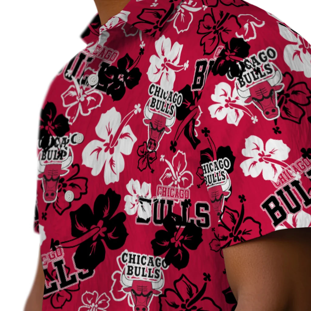 Chicago Bulls Hibiscus Bloom Hawaiian Shirt – Moonbestprint