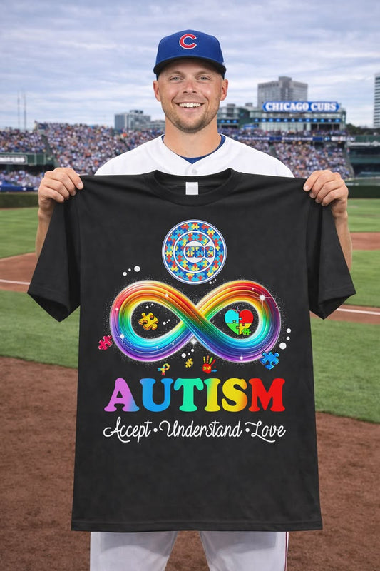 Chicago Cubs Autism Awareness Shirt - Autism Awareness Limited Edition | BR67 Moonbestprint