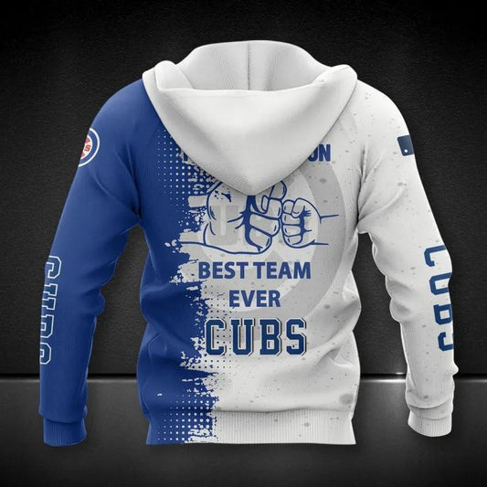 Chicago Cubs Dad And Son MLB All Over Print Hoodie -Moonbestprint