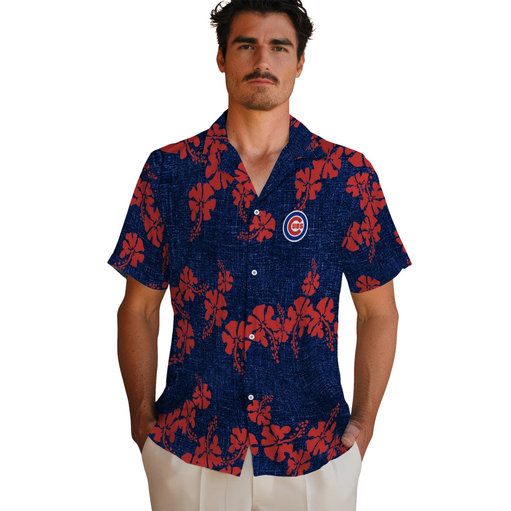 Chicago Cubs Hawaiian Shirt - 50th State Flower | Moonbestprint