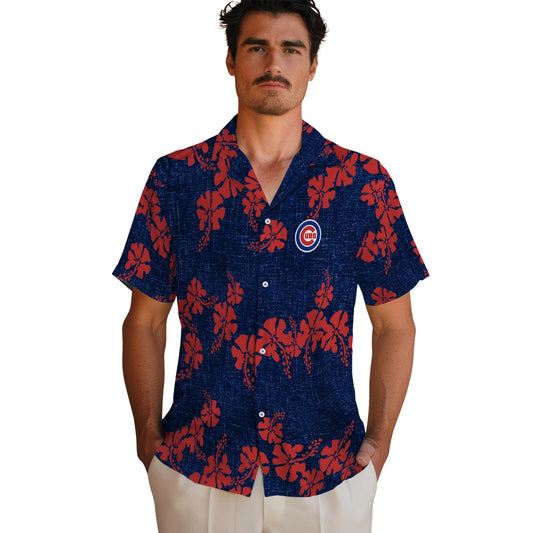 Chicago Cubs Hawaiian Shirt - 50th State Flower | Moonbestprint