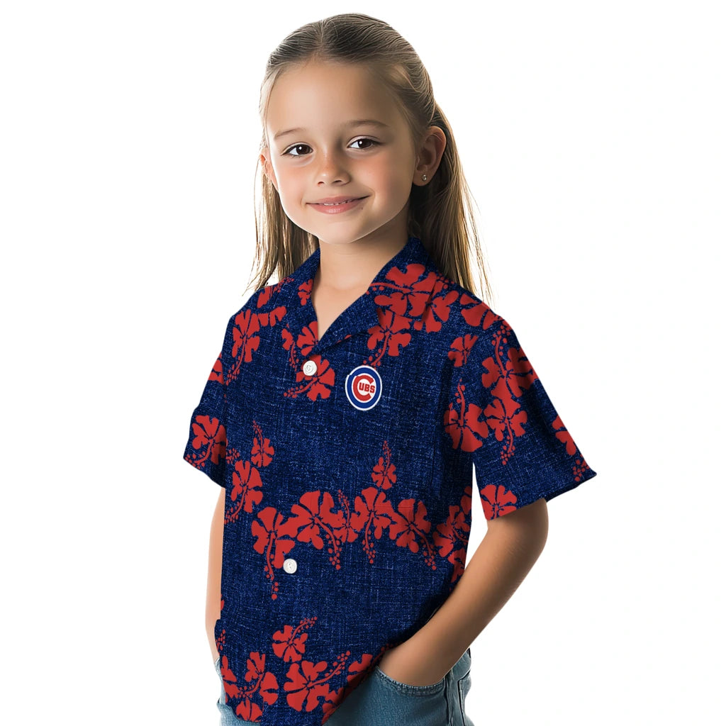 Chicago Cubs Hawaiian Shirt - 50th State Flower | Moonbestprint