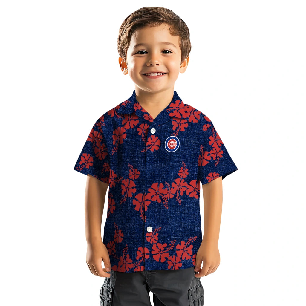 Chicago Cubs Hawaiian Shirt - 50th State Flower | Moonbestprint