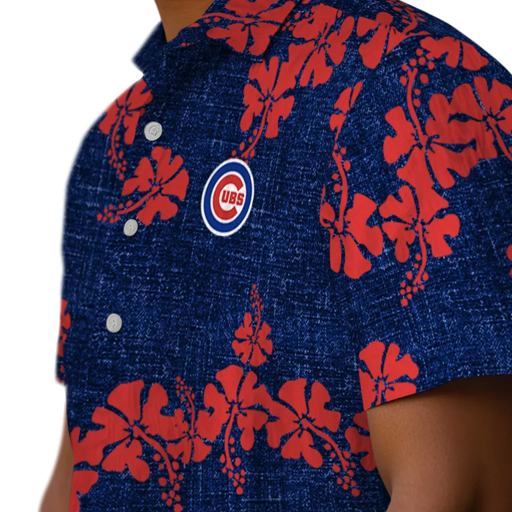 Chicago Cubs Hawaiian Shirt - 50th State Flower | Moonbestprint
