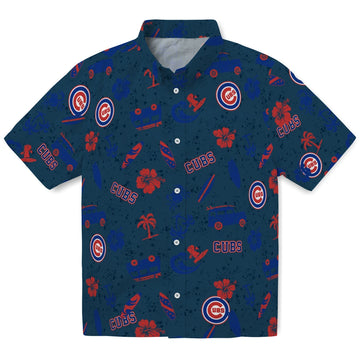 Chicago Cubs Hawaiian Shirt - Beach Vibe | Moonbestprint