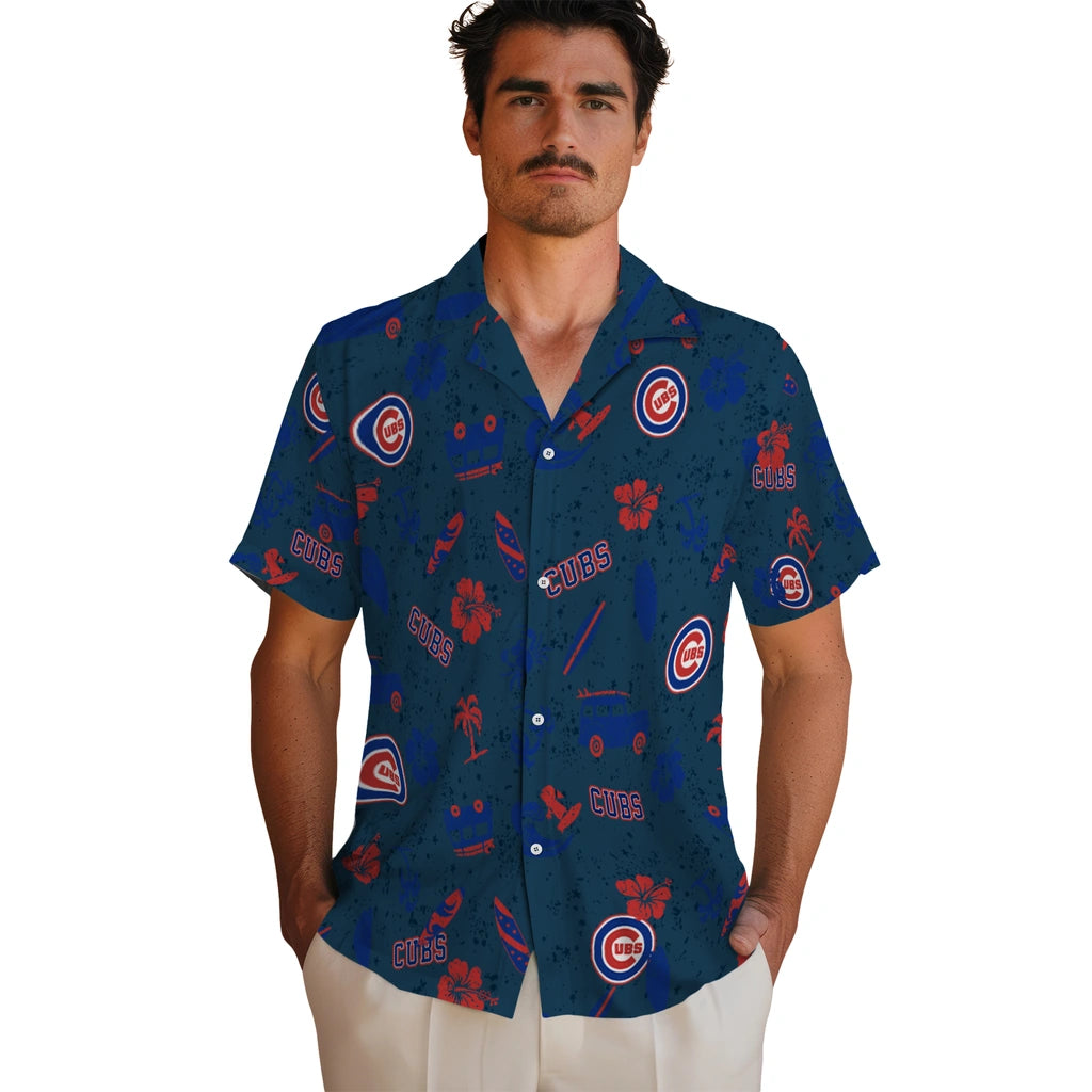 Chicago Cubs Hawaiian Shirt - Beach Vibe | Moonbestprint