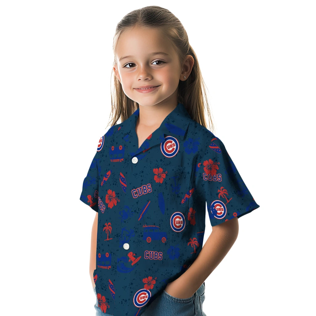 Chicago Cubs Hawaiian Shirt - Beach Vibe | Moonbestprint