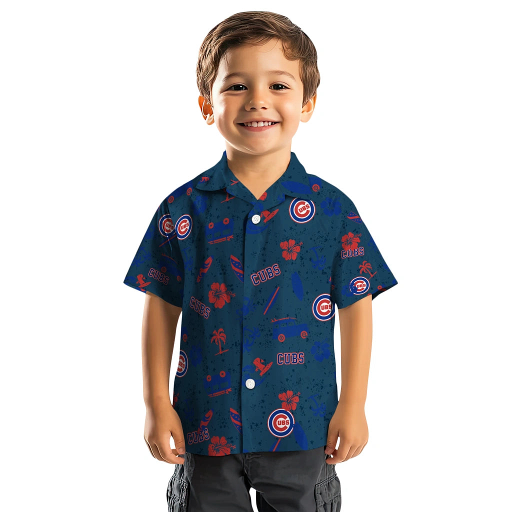 Chicago Cubs Hawaiian Shirt - Beach Vibe | Moonbestprint