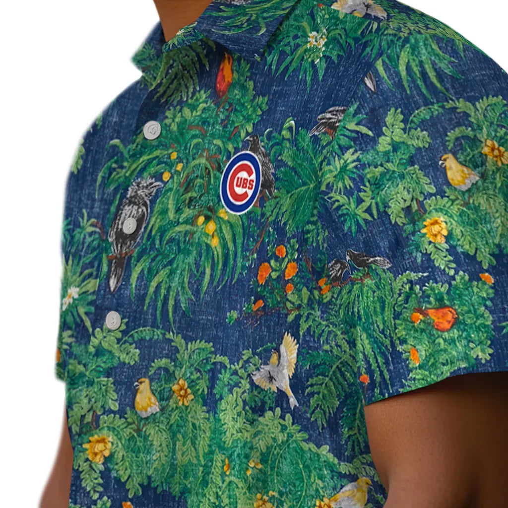Chicago Cubs Hawaiian Shirt - Bird Canopy | Moonbestprint