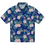 Chicago Cubs Hawaiian Shirt - Flamingo and Hibiscus | Moonbestprint