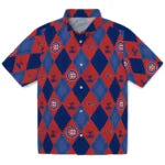 Chicago Cubs Hawaiian Shirt - Golfing Plaid | Moonbestprint