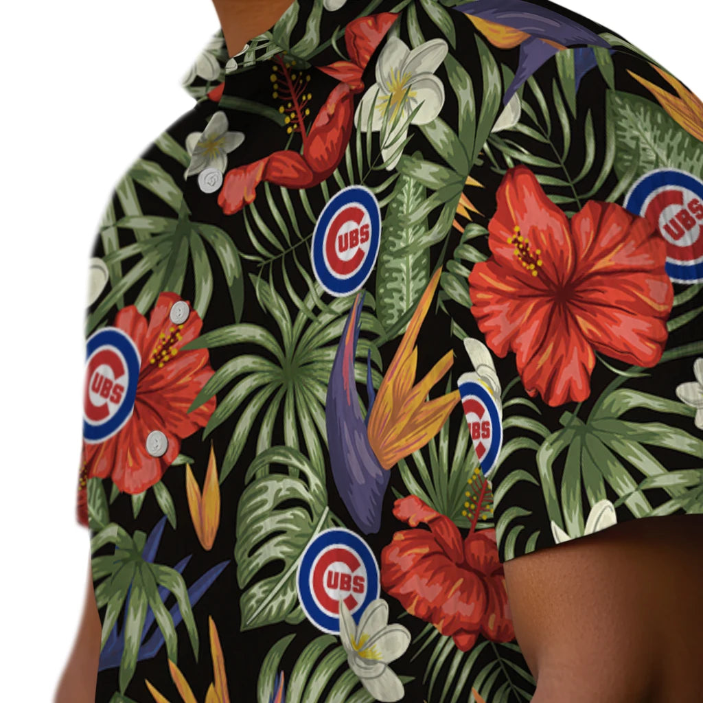 Chicago Cubs Hawaiian Shirt - Hawaii Floral Hibiscus | Moonbestprint