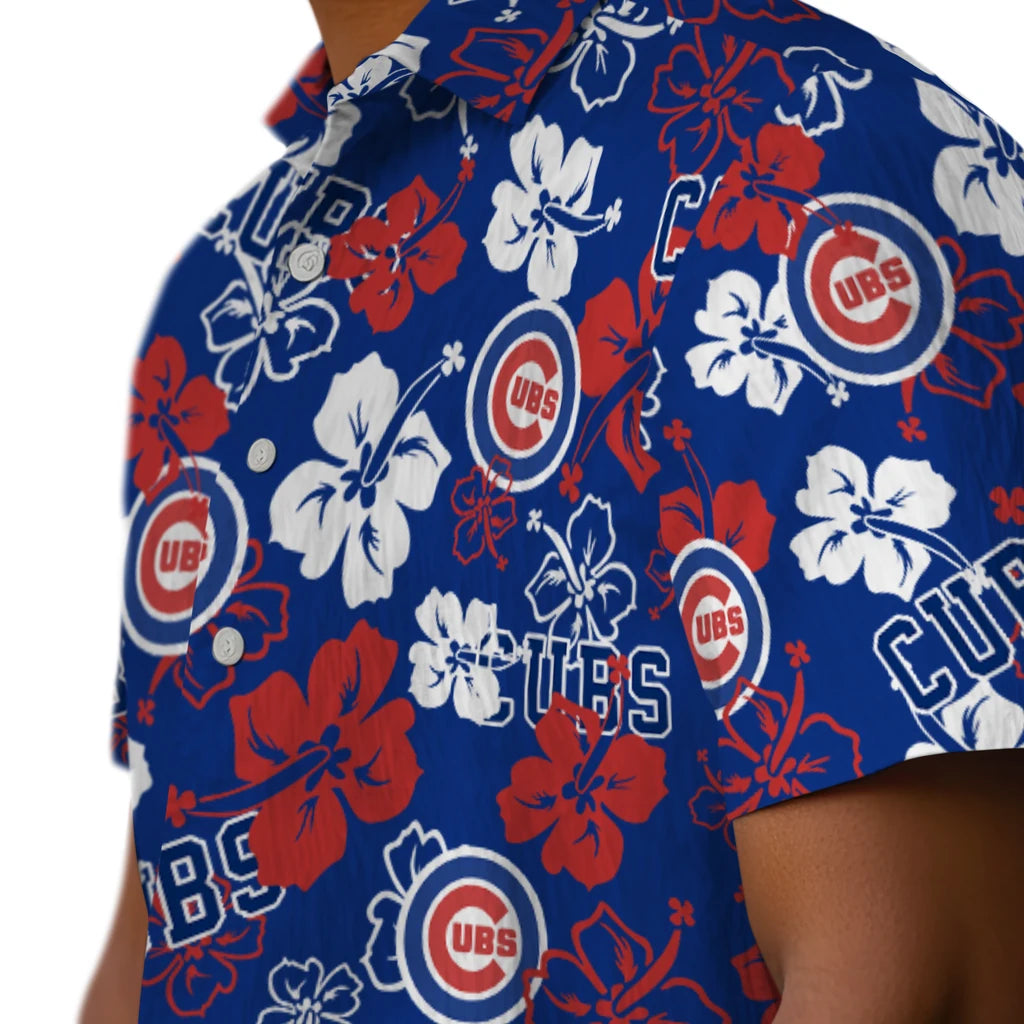 Chicago Cubs Hibiscus Bloom Hawaiian Shirt – Moonbestprint