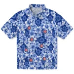 Chicago Cubs Hawaiian Shirt - Hibiscus Blooms | Moonbestprint