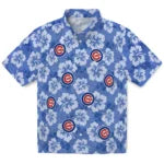 Chicago Cubs Hawaiian Shirt - Hibiscus Cluster | Moonbestprint