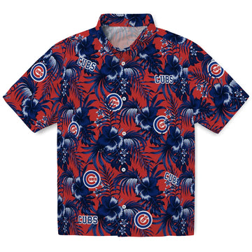 Chicago Cubs Hawaiian Shirt - Hibiscus Exotic | Moonbestprint