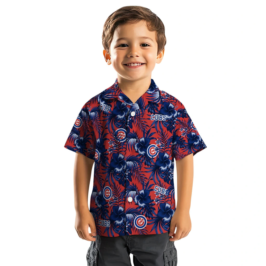 Chicago Cubs Hawaiian Shirt - Hibiscus Exotic | Moonbestprint