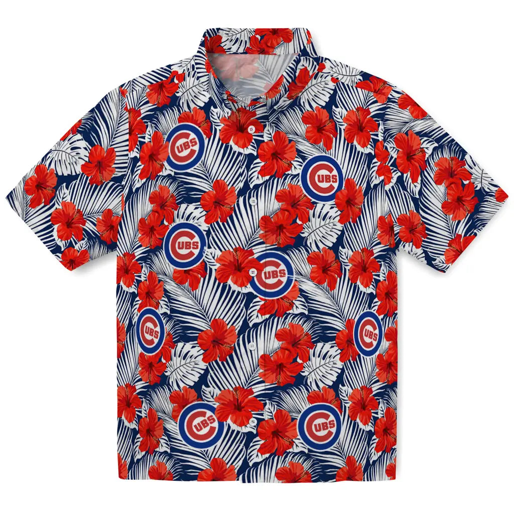Chicago Cubs Hawaiian Shirt - Hibiscus Fiesta | Moonbestprint