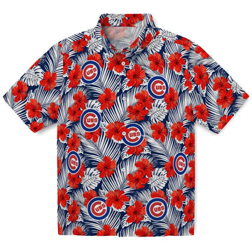 Chicago Cubs Hawaiian Shirt - Hibiscus Fiesta | Moonbestprint