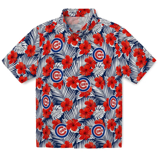 Chicago Cubs Hawaiian Shirt - Hibiscus Fiesta | Moonbestprint