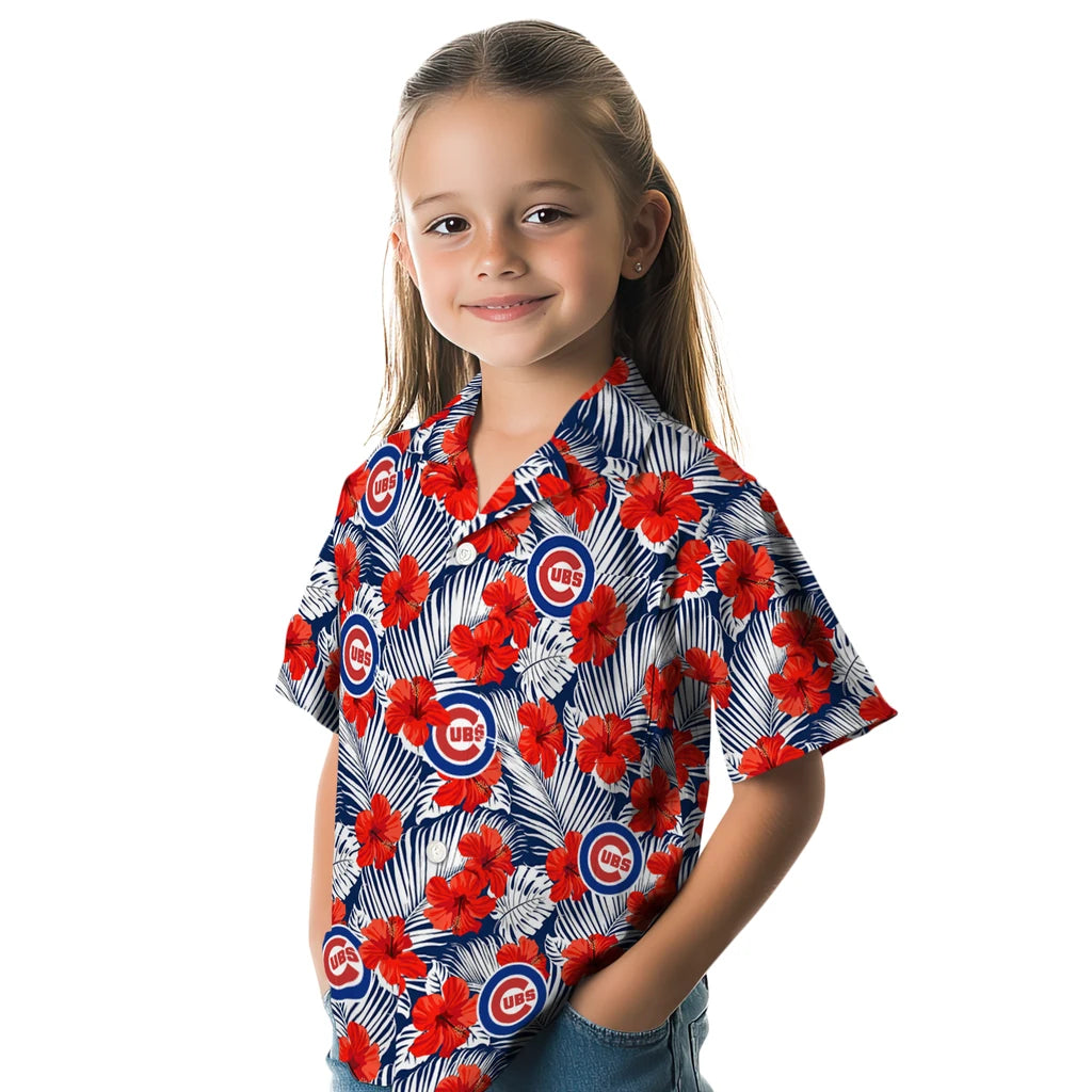 Chicago Cubs Hawaiian Shirt - Hibiscus Fiesta | Moonbestprint