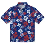 Chicago Cubs Hawaiian Shirt - Hibiscus Flower Design | Moonbestprint