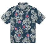 Chicago Cubs Hawaiian Shirt - Hibiscus Flowers | Moonbestprint