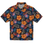 Chicago Cubs Hawaiian Shirt - Hibiscus Foliage | Moonbestprint