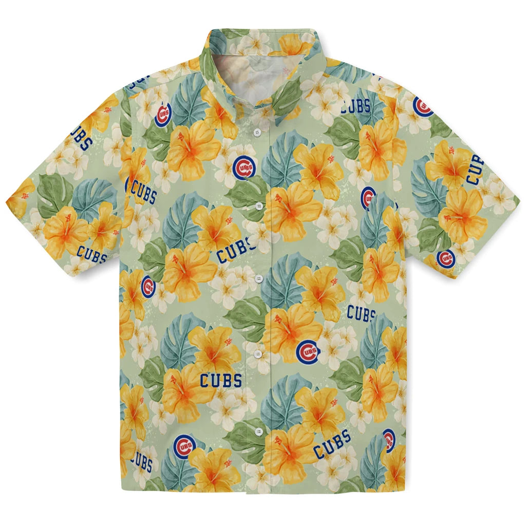 Chicago Cubs Hawaiian Shirt - Hibiscus Mood | Moonbestprint