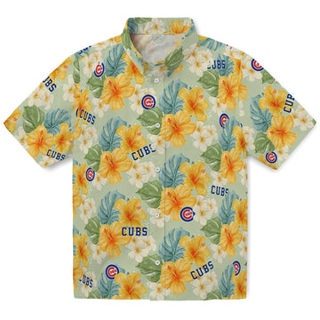 Chicago Cubs Hawaiian Shirt - Hibiscus Mood | Moonbestprint