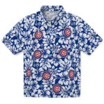 Chicago Cubs Hawaiian Shirt - Hibiscus Motif | Moonbestprint