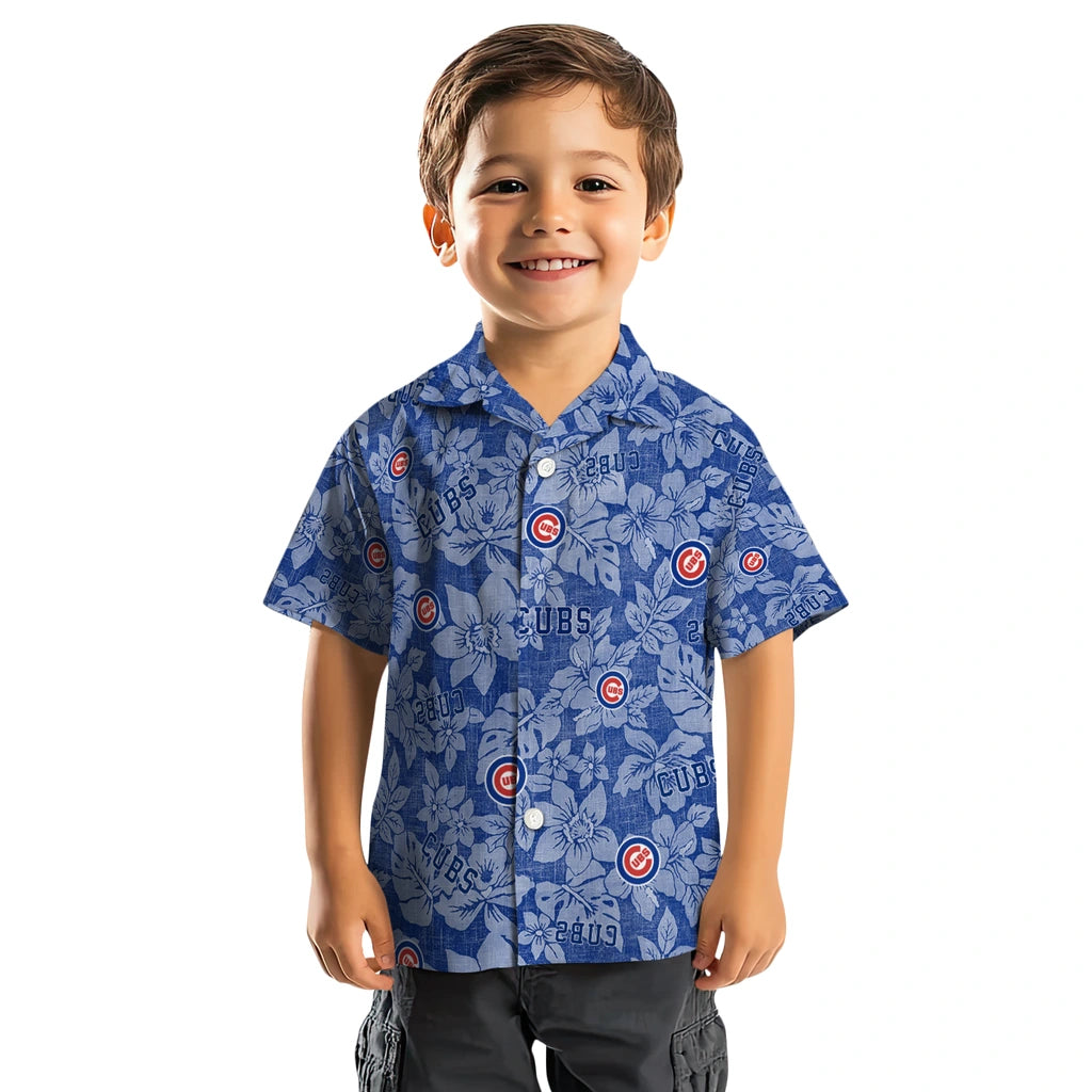 Chicago Cubs Hawaiian Shirt - Hibiscus Oasis | Moonbestprint