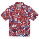 Chicago Cubs Hawaiian Shirt - Hibiscus Overlay | Moonbestprint
