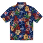 Chicago Cubs Hawaiian Shirt - Hibiscus Tiki Jungle | Moonbestprint