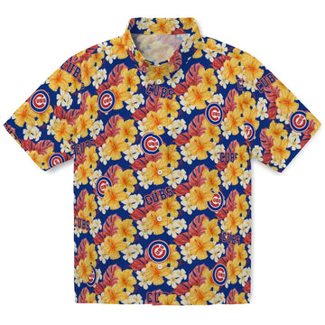 Chicago Cubs Hawaiian Shirt - Hibiscus Tropics | Moonbestprint