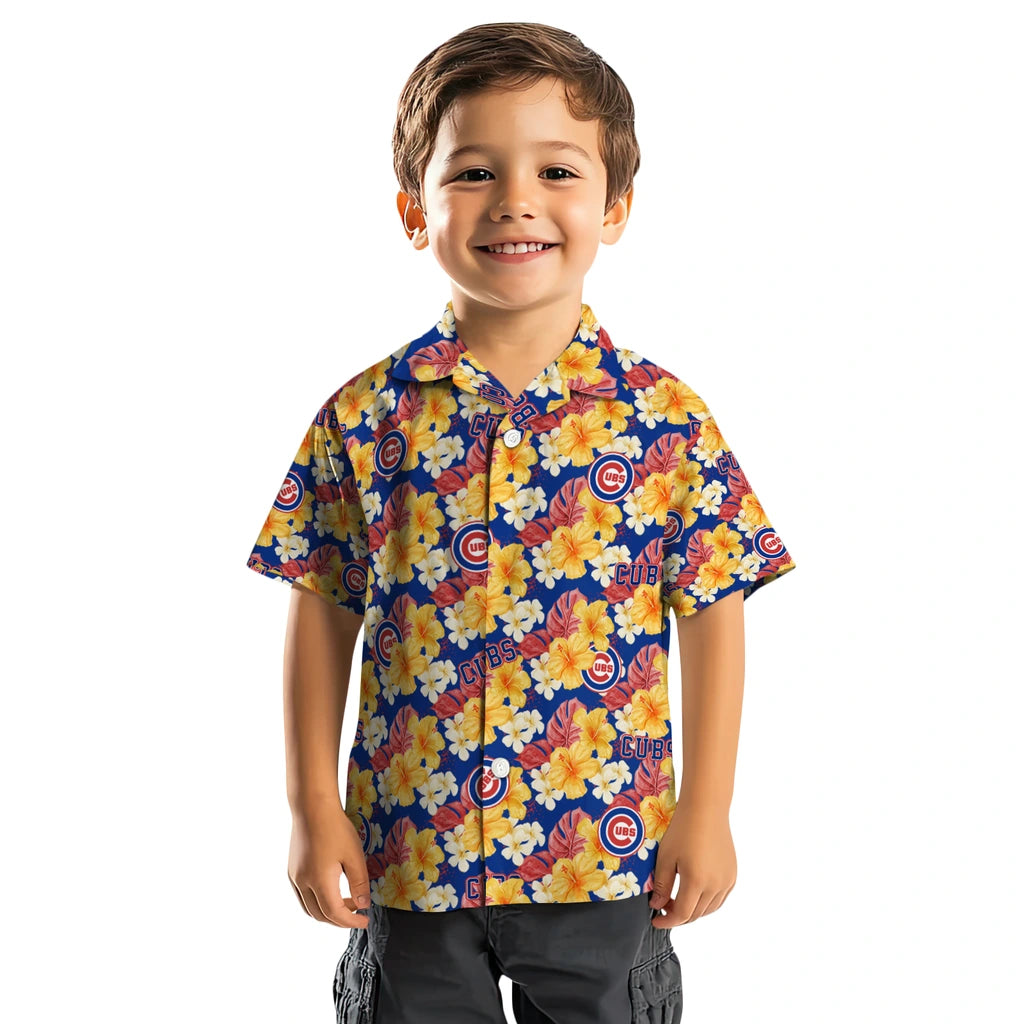 Chicago Cubs Hawaiian Shirt - Hibiscus Tropics | Moonbestprint