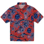 Chicago Cubs Hawaiian Shirt - Palm Sunset | Moonbestprint