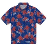 Chicago Cubs Hawaiian Shirt - Palm Tree Motif | Moonbestprint