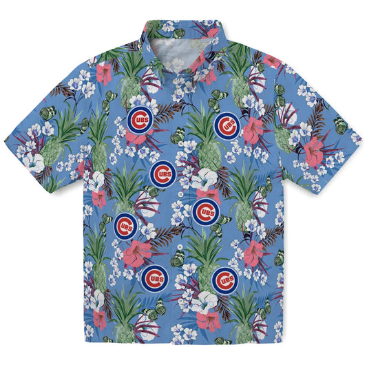 Chicago Cubs Hawaiian Shirt - Pineapple Bouquet | Moonbestprint