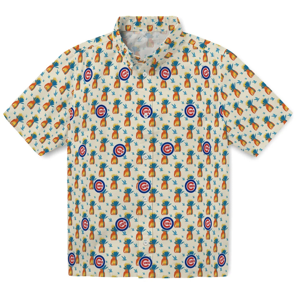 Chicago Cubs Hawaiian Shirt - Pineapple Delight | Moonbestprint