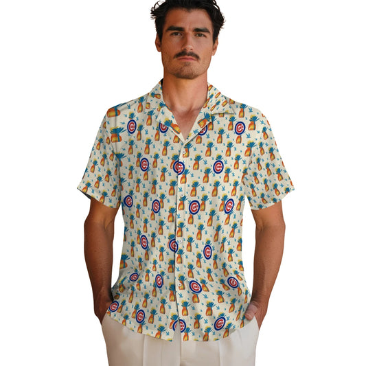 Chicago Cubs Hawaiian Shirt - Pineapple Delight | Moonbestprint