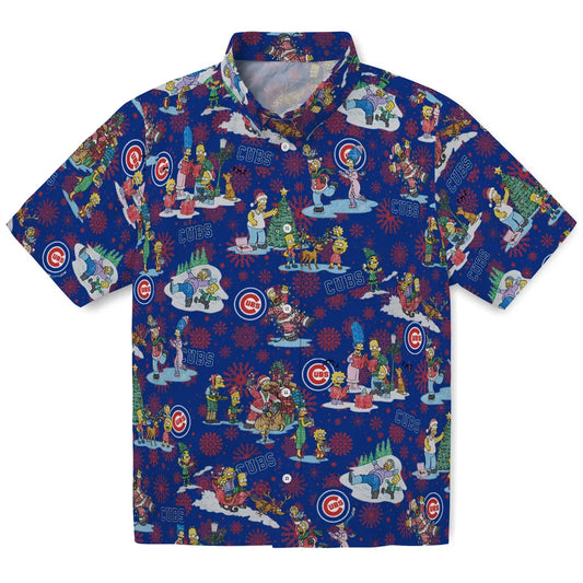 Chicago Cubs Hawaiian Shirt - Simpsons Christmas | Moonbestprint